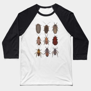 8bit pixel cockroach pattern Baseball T-Shirt